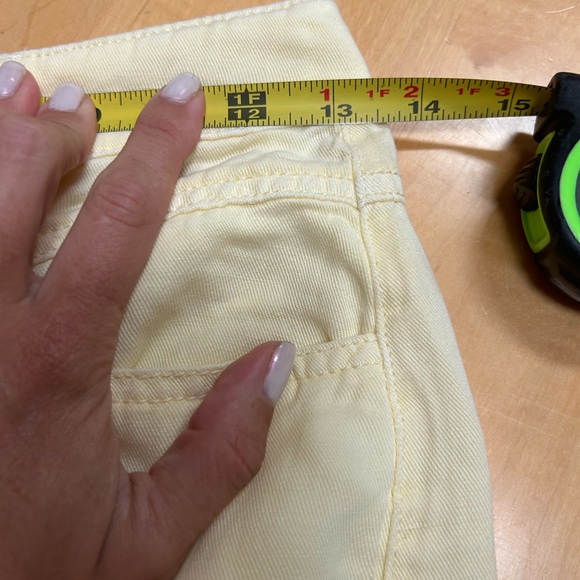 Mango pale yellow cotton like pants - Picture 2 of 5